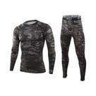 Roupa Térmica Masculina De Inverno Em Fleece, Compressão Quente, Secagem Rápida, Camuflagem, Calças Roupa Térmica Masculina De Inverno Em Fleece, Compressão Quente, Secagem Rápida, Camuflagem, Calças