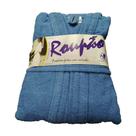 Roupão Atoalhada Margex Azul Unico - Textil Brusque LTDA