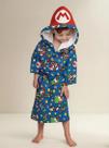 Roupão Aveludado Infantil Quimono C/Capuz Super Mario GLepper
