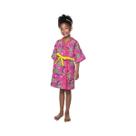 Roupão Aveludado Infantil Quimono Estampado Barbie G,M,P,PP Roupão Aveludado Infantil Quimono Estampado Barbie G,M,P,PP
