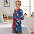 Roupão Aveludado Infantil Quimono Estampado Mickey P Lepper
