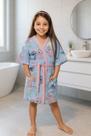 Roupão Aveludado Quimono Infantil 8 a12 Anos Stitch Lepper