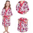 Roupão de Banho de Menina Felpudo Infantil Kids Divertido