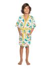 Roupão de banho infantil atoalhado lepper menino estampado ii Roupão de banho infantil atoalhado lepper menino estampado ii