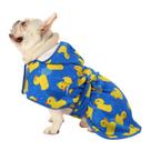 Roupão de banho para cães HDE, toalha de secagem rápida superabsorvente, azul S