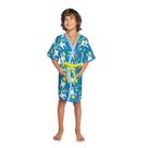 Roupão de Banho Piscina Infantil Aveludado Quimono Estampado - Lepper Roupão de Banho Piscina Infantil Aveludado Quimono Estampado - Lepper
