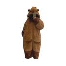 Roupão De Banho plus Size Com Estampa De Urso Para Mulheres, Quente, Em Veludo Coral, Pijamas Em Cor