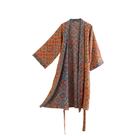 Roupão de quimono Purefair 100% algodão, gaze, luxuosa estampa boho Roupão de quimono Purefair 100% algodão, gaze, luxuosa estampa boho