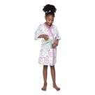 Roupão Felpudo Infantil Quimono Estampado Lepper (PP) - Barbie Roupão Felpudo Infantil Quimono Estampado Lepper (PP) - Barbie