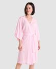 Roupão Feminino Jacquard Felpudo Rosa Lohe