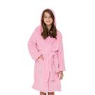 Roupão Fleece Infantil Juvenil Peluciado Inverno Liso Touca