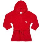 Roupão Infantil Atoalhado com Capuz Vermelho Tip Top