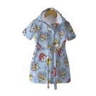 Roupão Infantil Felpudo Velour Estampado Com Capuz 100% Algodão 2 Anos+ (PBB) Dohler