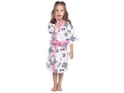 Roupão Infantil Lepper Quimono Gatinha Fashion Rosa - Rosa