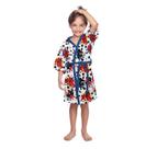 ROUPÃO INFANTIL MENINA FELPUDO LEPPER 2 à 10 anos Spidermann