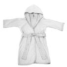 Roupão Infantil Tecebem Com Capuz Malha Plush Atoalhado Filipa 88% Algodão 12% Poliéster Branco
