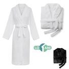 Roupao microfibra unisex branco tamanho G Roupao microfibra unisex branco tamanho G