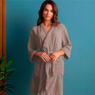 Roupão Plush Microfibra Kimono Unissex Feminino e Masculino Atlântica - Emcompre