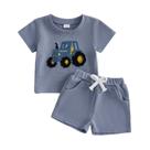 Roupas Amiblvowa Toddler Baby Boy Summer, 2 peças, roupa azul Roupas Amiblvowa Toddler Baby Boy Summer, 2 peças, roupa azul