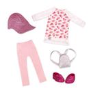 Roupas de boneca Glitter Girls da cabeça aos pés, túnica e leggings Glimmer Roupas de boneca Glitter Girls da cabeça aos pés, túnica e leggings Glimmer