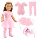 Roupas de boneca Roupas de bailarina de balé para bonecas de 18 polegadas BARWA