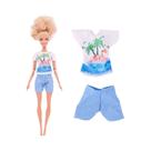 Roupas De Boneca Sereia Azul Moda Casaco Calças Vestido Para Boneca Bjd De 30cm 11.5 Polegadas Roupas De Boneca Sereia Azul Moda Casaco Calças Vestido Para Boneca Bjd De 30cm 11.5 Polegadas