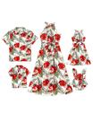 Roupas de praia combinando: vestido havaiano PATPAT Mommy and Me
