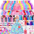 Roupas e Acessórios para Bonecas MINIFUN - Kit com 342 Peças
