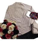 Roupas Femininas Blusa Renda Guipir Trabalhada Pedraria Social Elegante 2520 Roupas Femininas Blusa Renda Guipir Trabalhada Pedraria Social Elegante 2520