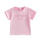Roupas GOOCHEER Big Sister Little Sister Romper rosa 5-6Y Roupas GOOCHEER Big Sister Little Sister Romper rosa 5-6Y
