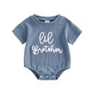 Roupas: macacão TwoPumpkin Baby Boy Little Brother de 3 a 6 meses