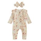 Roupas MozikQin Newborn Baby Girl Christmas Romper 0-3 meses