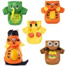 Roupas para animais de estimação Weewooday, Halloween, inverno, capuz e casaco para cães