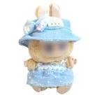Roupas para boneca XWGLFT Labubu 17 cm com vestido, chapéu e acessório