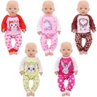 Roupas para bonecas, roupas casuais, 5 conjuntos para bonecas de 35 a 45 cm
