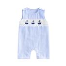 Roupas para recém-nascidos RSRZRCJ Macacão de verão para bebês e meninos azul