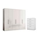Roupeiro 6 Portas Casal Paris Branco Roupeiro 6 Portas Casal Paris Branco