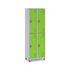 Roupeiro Aço 4 Portas Grandes 190x64x40Cm Academia Vestiário Tranca