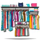 Roupeiro aramado quarto pequeno closet feminino solteiro 2,50m