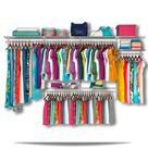Roupeiro aramado quarto pequeno closet feminino solteiro 3,40m