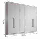 Roupeiro Bianchi Alvorada 6 Portas e 6 Gavetas 100% MDF - Guarda-Roupa Casal