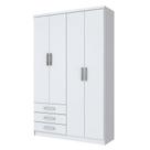 Roupeiro Cajú 04 Portas Branco - Henn