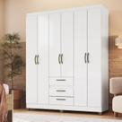 Roupeiro Casal com 6 Portas 3 Gavetas Rp3638