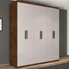 Roupeiro Casal Turquia Seis Portas Malbec Off White Roupeiro Casal Turquia Seis Portas Malbec Off White