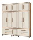 Roupeiro Colonial Triplex House 5 Portas Off White Nature
