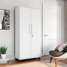 Roupeiro com 2 Portas Solteiro Gold Branco