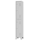 Roupeiro de Aço 2 Portas Grandes Cinza 1,96 X 0,33 X 0,36 - ULTRA Móveis