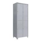 Roupeiro de Aço Locker Academia Vestiário 4 Portas Cor:Cinza Roupeiro de Aço Locker Academia Vestiário 4 Portas Cor:Cinza
