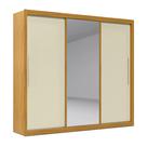 Roupeiro Gelius Royale 100% MDF com 3 Portas, Espelho e 4 Gavetas Roupeiro Gelius Royale 100% MDF com 3 Portas, Espelho e 4 Gavetas
