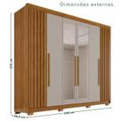 Roupeiro Granada Premium com espelhos